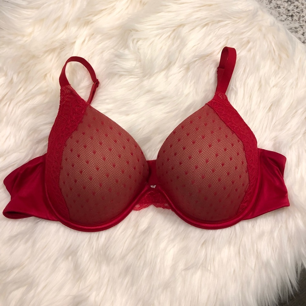 4[Maidenform] NWOT! Red lace bra